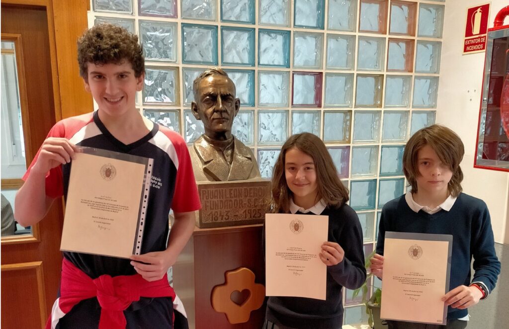 Alumnos premiados en el Concurso de Primavera de Matemáticas